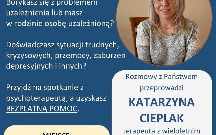 Zdjęcie główne newsa: Dyżur terapeuty przełożony na 10 listopada 2021 r.