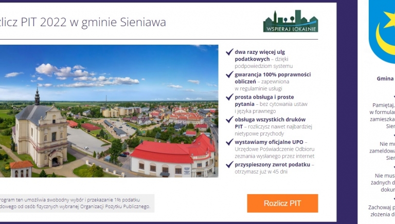 Zdjęcie główne newsa: Wspieraj lokalnie - rozlicz roczne zeznanie podatkowe PIT i przekaż 1% podatku dla osoby lub organizacji z naszej gminy