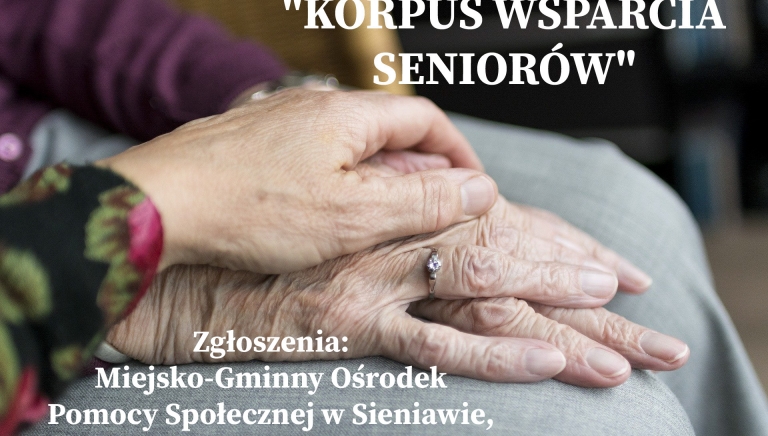 Zdjęcie główne newsa: „KORPUS WSPARCIA SENIORÓW” - M-GOPS w Sieniawie zaprasza do udziału w bezpłatnym programie MRiPS