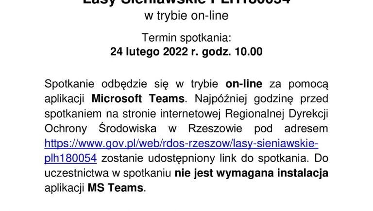 Zdjęcie główne newsa: II spotkanie Zespołu Lokalnej Współpracy dla obszaru Natura 2000 - zaproszenie do udziału