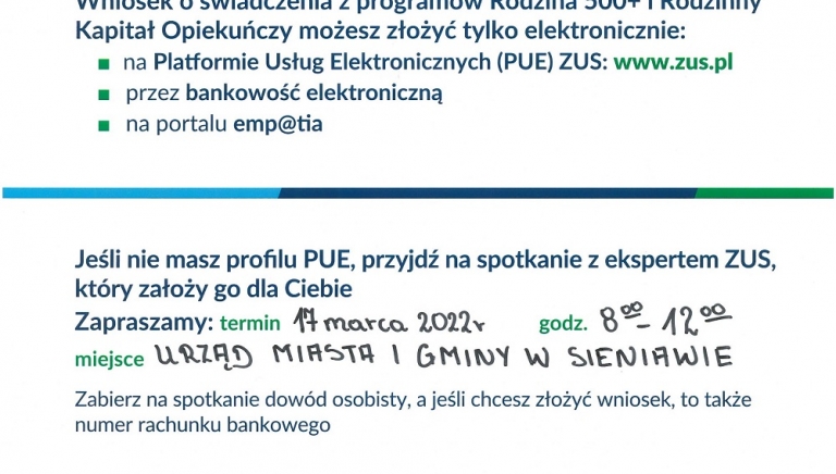 Zdjęcie główne newsa: Nie masz profilu PUE? Przyjdź na spotkanie z ekspertem ZUS