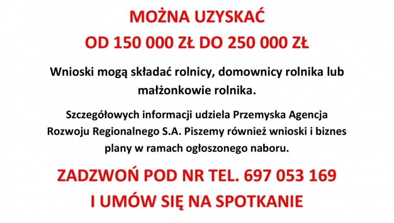 Zdjęcie główne newsa: Ogłoszenie PARR - dotacje na rozpoczęcie pozarolniczej działalności gospodarczej