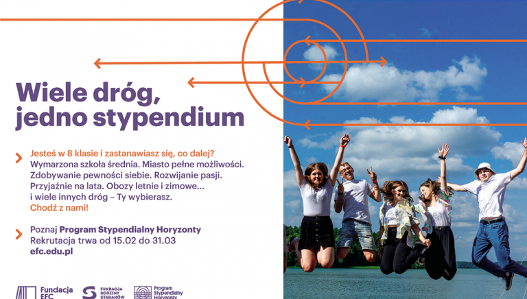 Zdjęcie główne newsa: Rozpoczęła się rekrutacja do Programu Stypendialnego Horyzonty Fundacji EFC