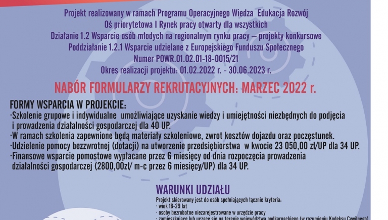Zdjęcie główne newsa: Zaproszenie do udziału w projekcie pt. 