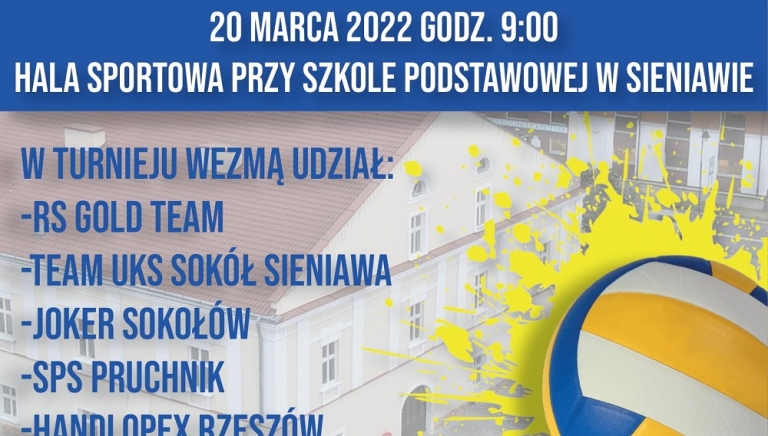 Zdjęcie główne newsa: Przed nami I Turniej Piłki Siatkowej o Puchar Burmistrza Miasta i Gminy Sieniawa