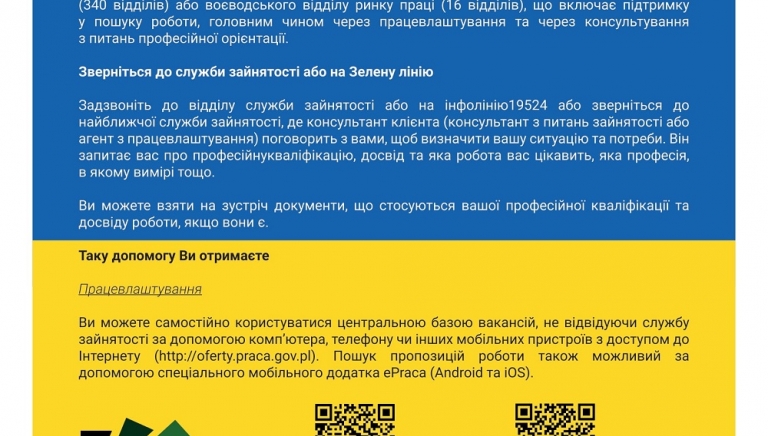 Zdjęcie główne newsa: Pomoc dla uchodźców z Ukrainy w ramach poszukiwania pracy