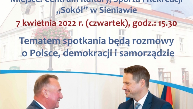 Zdjęcie główne newsa: Zapraszamy na spotkanie z prezydentem Warszawy Rafałem Trzaskowskim