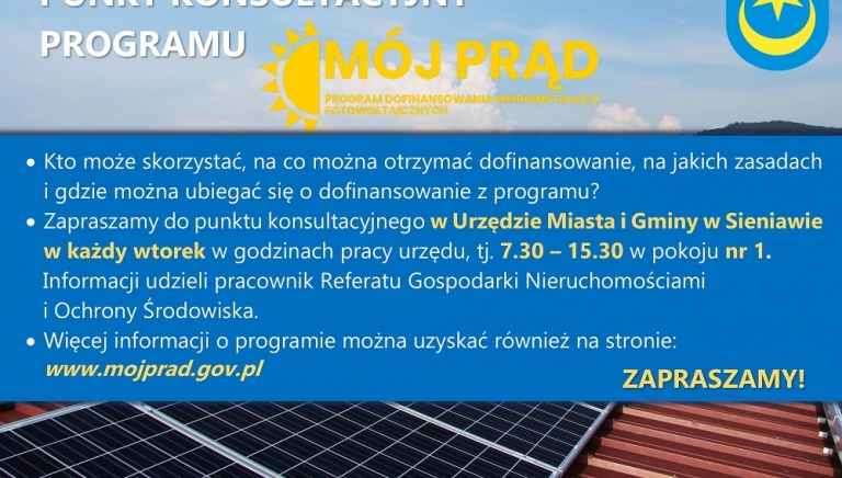 Zdjęcie główne newsa: Punkt konsultacyjny programu 