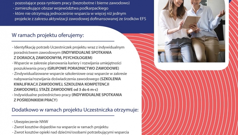 Zdjęcie główne newsa: „KOBIECY IMPULS ZAWODOWY” - trwa nabór do projektu