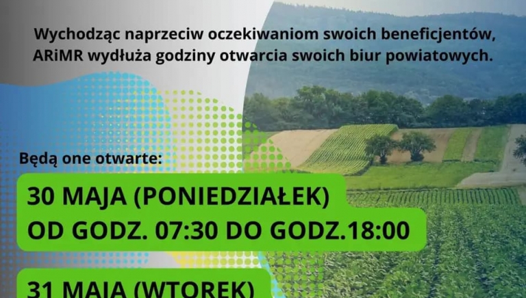 Zdjęcie główne newsa: 31 maja mija podstawowy termin na ubieganie się o przyznanie płatności bezpośrednich i obszarowych z PROW 2022 oraz dopłaty do nawozów