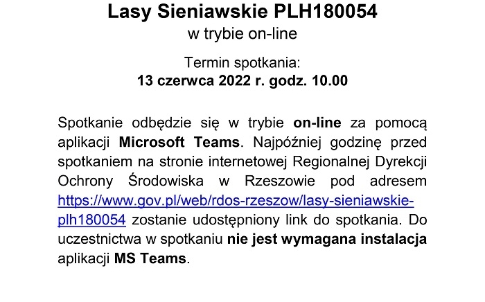 Zdjęcie główne newsa: III spotkanie Zespołu Lokalnej Współpracy dla obszaru Natura 2000 Lasy Sieniawskie PLH180054