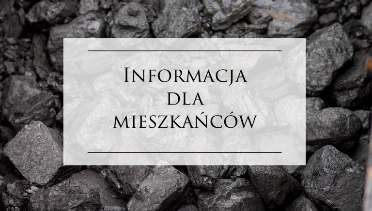Zdjęcie główne newsa: Dodatek węglowy - informacja dla mieszkańców