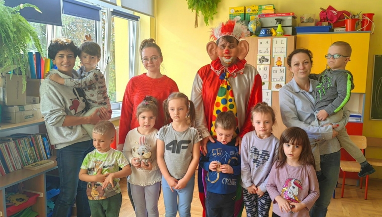 Zdjęcie główne newsa: Klaun Walduś w Szkole Podstawowej w Wylewie