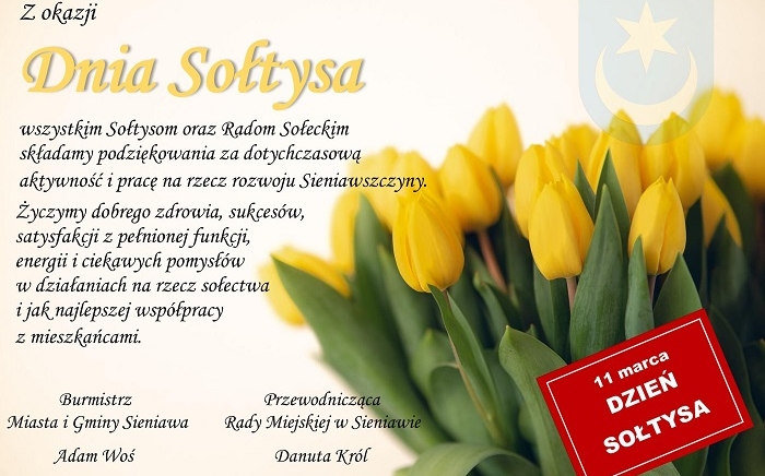 Zdjęcie główne newsa: Życzenia z okazji Dnia Sołtysa