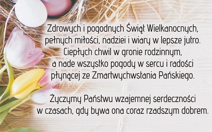 Zdjęcie główne newsa: Wielkanoc 2023. Życzenia Burmistrza Miasta i Gminy Sieniawa oraz Przewodniczącej Rady Miejskiej w Sieniawie