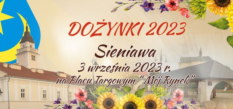 Zdjęcie główne newsa: Zapraszamy na Miejsko-Gminne Dożynki do Sieniawy 3 września 2023 r.