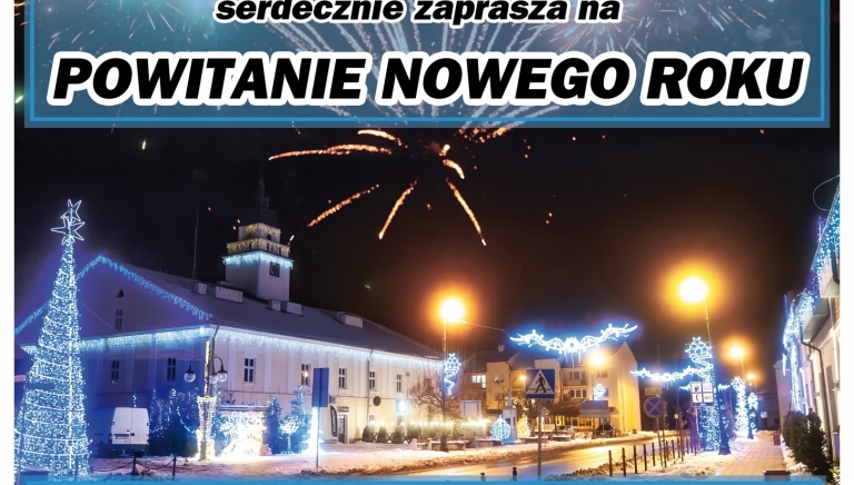 Zdjęcie główne newsa: Powitanie Nowego Roku 2024 na sieniawskim Rynku