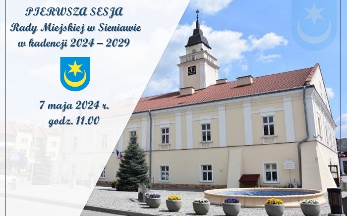 Zdjęcie główne newsa: Zawiadomienie o I sesji Rady Miejskiej w Sieniawie w kadencji 2024 - 2029