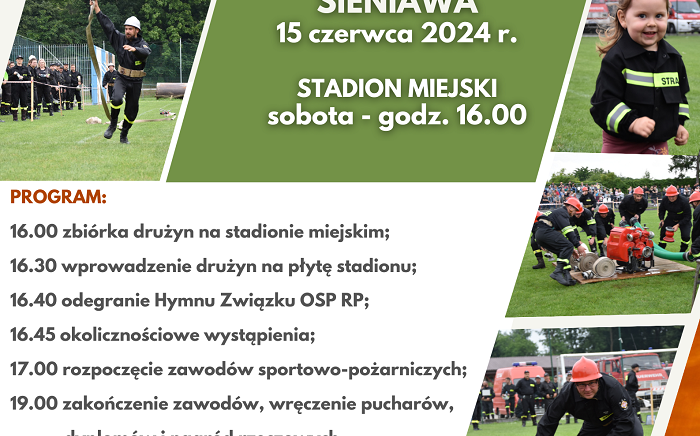 Zdjęcie główne newsa: Zapraszamy na Miejsko-Gminne Zawody Sportowo-Pożarnicze 15 czerwca 2024 r.