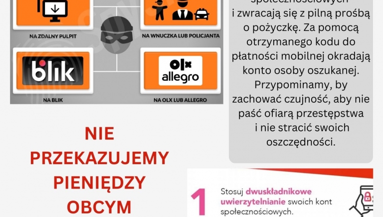 Zdjęcie główne newsa: Priorytetowe działania Policji - Bądź czujny, nie daj się oszukać! (działanie 1)