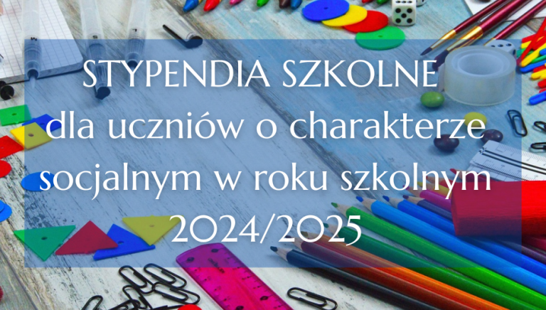 Zdjęcie główne newsa: Stypendia szkolne dla uczniów o charakterze socjalnym w roku szkolnym 2024/2025