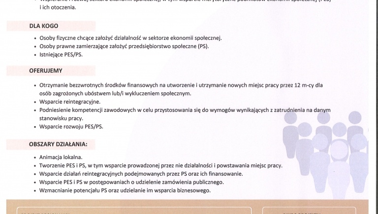 Zdjęcie główne newsa: Pionier - rozwój i wzmacnianie potencjału sektora ekonomii społecznej