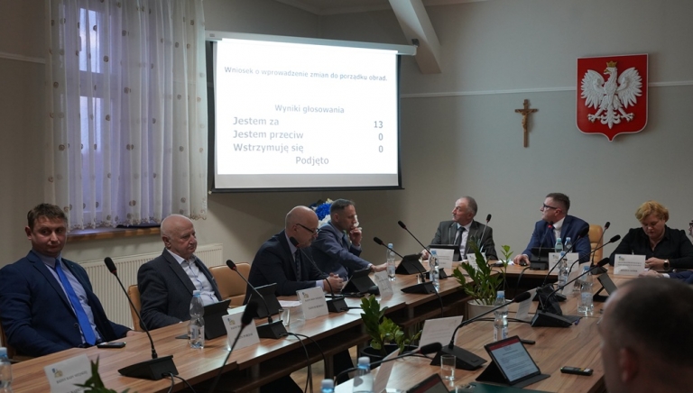 Zdjęcie główne newsa: X zwyczajna sesja Rady Miejskiej w Sieniawie.