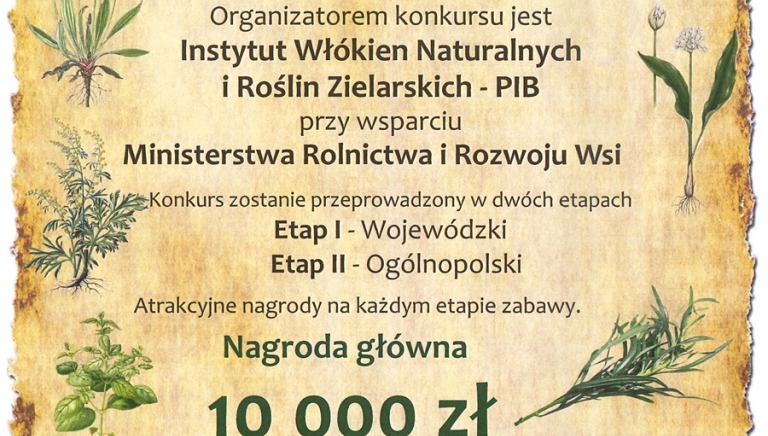 Zdjęcie główne newsa: Konkurs „Zioła dla Zdrowia” pod patronatem Ministra Rolnictwa i Rozwoju Wsi
