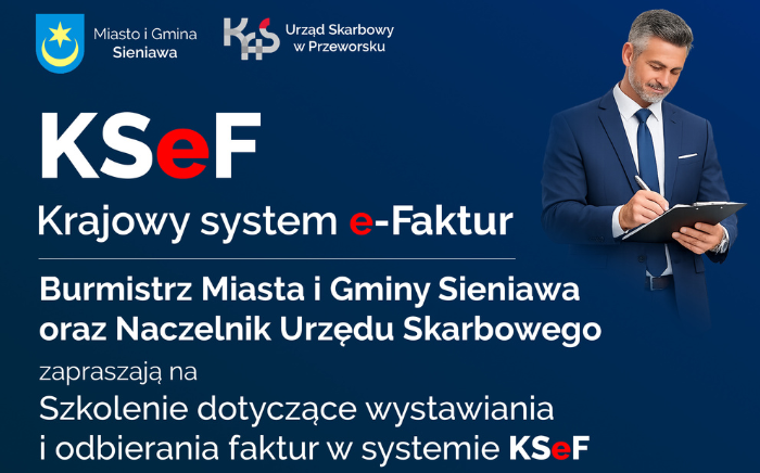 Zdjęcie główne newsa: Szkolenie KSeF w Sieniawie - 23 stycznia o godzinie 10.00