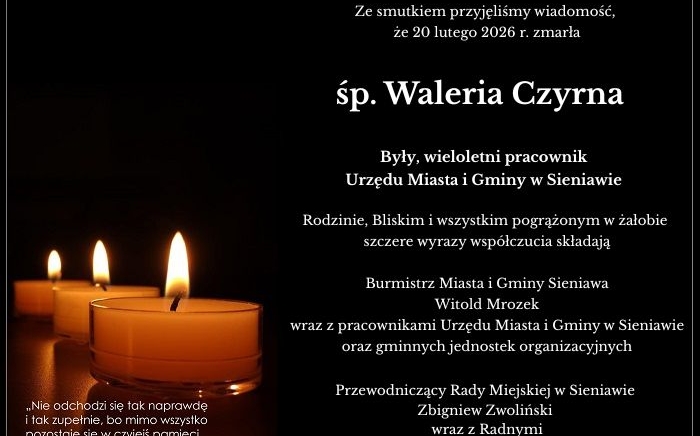 Zdjęcie główne newsa: Kondolencje.