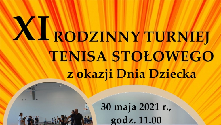 Zdjęcie główne newsa: XI Rodzinny Turniej Tenisa Stołowego w Sieniawie - zachęcamy do udziału