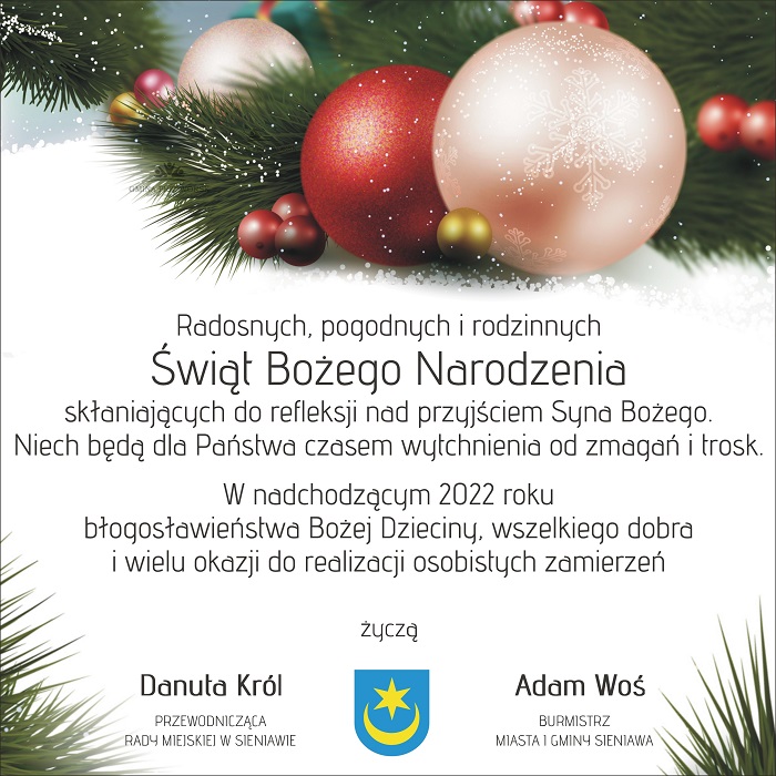 Życzenia z okazji świąt Bożego Narodzenia