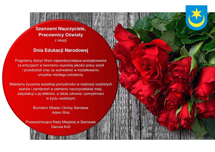 Życzenia z okazji Dnia Edukacji Narodowej