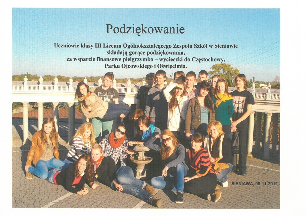 Podziękowanie