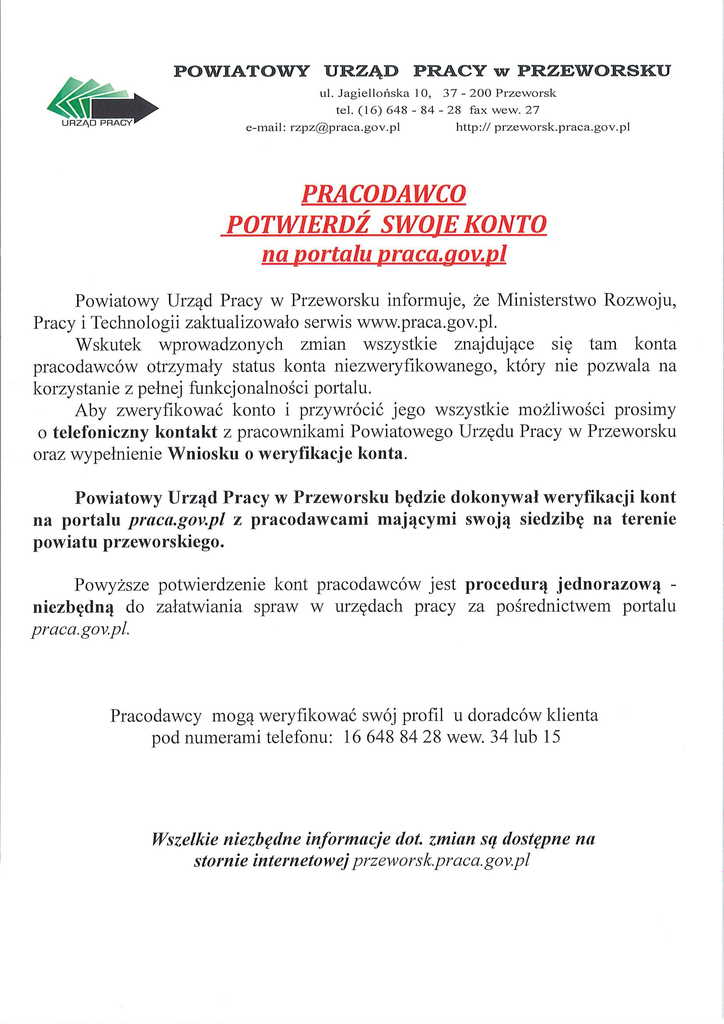 Informacja PUP